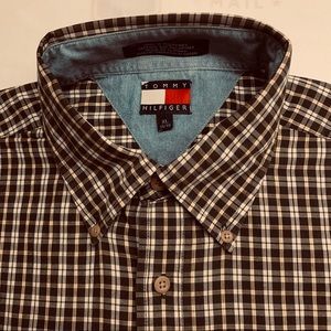 Men’s Vintage TOMMY HILFIGER L/S Plaid Shirt sz XL